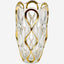 Bohemia Ocean Vase Non Lead With Gold