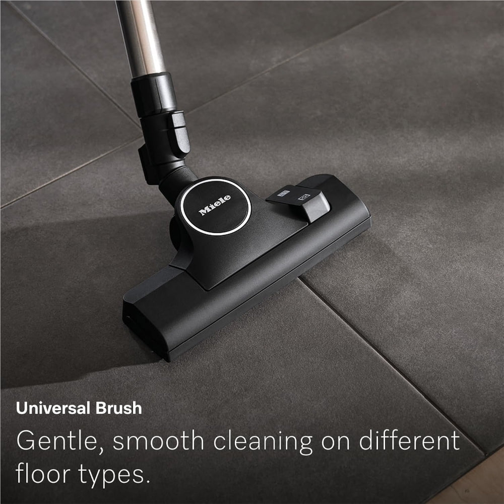 Miele Guard L1 Cat & Dog Bagged Cylinder Vacuum with Odour-Reducing Active AirClean Filter, TurboTeQ and AllTeQ Floorheads, LED Display, in Obsidian Black