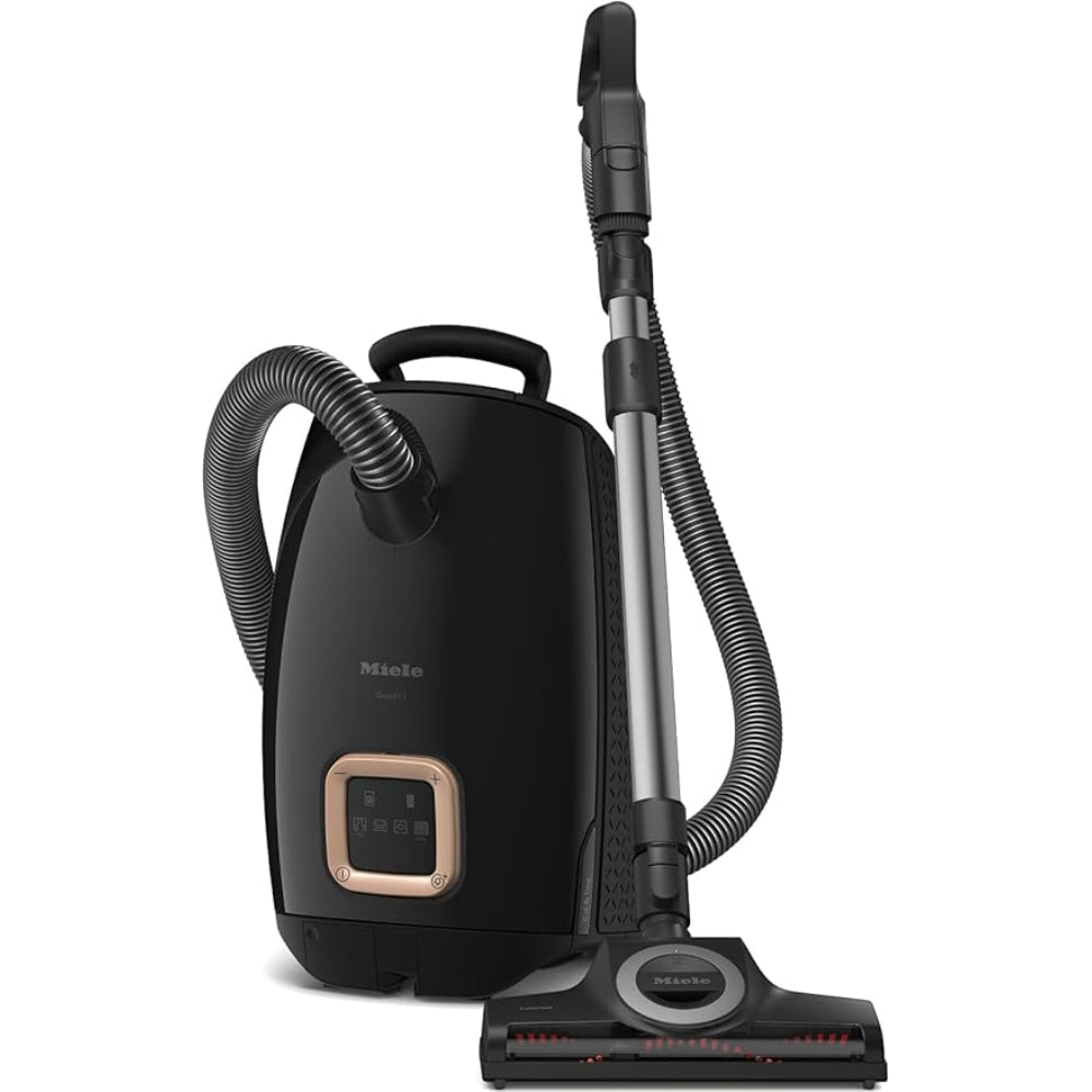 Miele Guard L1 Cat & Dog Bagged Cylinder Vacuum with Odour-Reducing Active AirClean Filter, TurboTeQ and AllTeQ Floorheads, LED Display, in Obsidian Black