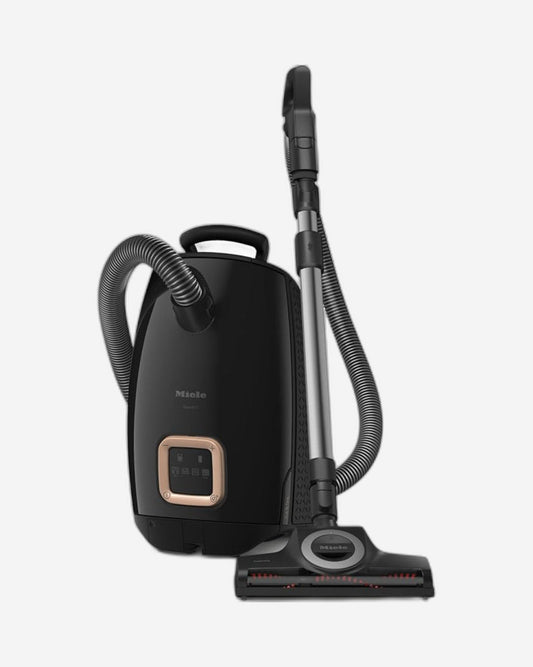 Miele Guard L1 Cat & Dog Bagged Cylinder Vacuum with Odour-Reducing Active AirClean Filter, TurboTeQ and AllTeQ Floorheads, LED Display, in Obsidian Black