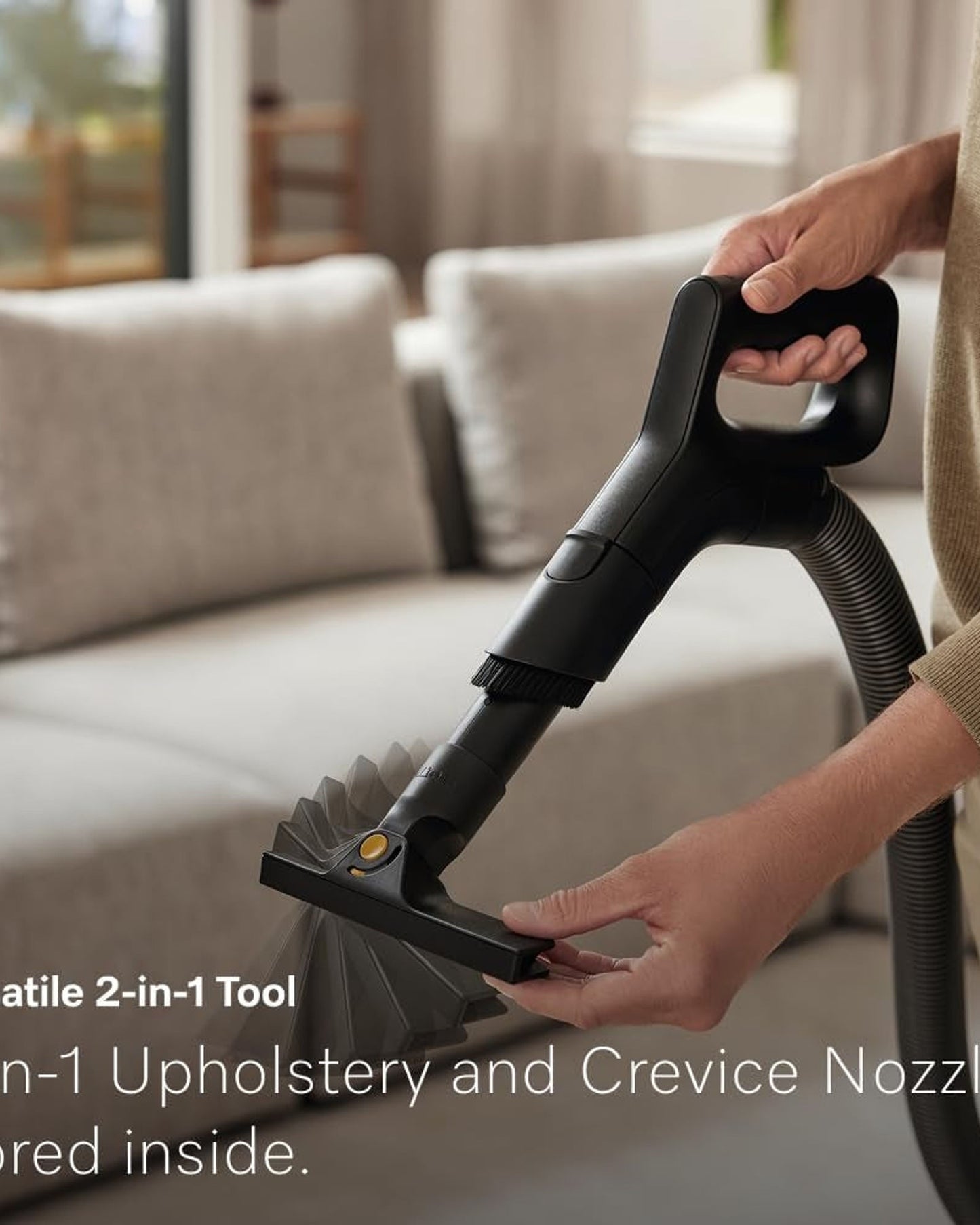 Miele Guard L1 Cat & Dog Bagged Cylinder Vacuum with Odour-Reducing Active AirClean Filter, TurboTeQ and AllTeQ Floorheads, LED Display, in Obsidian Black