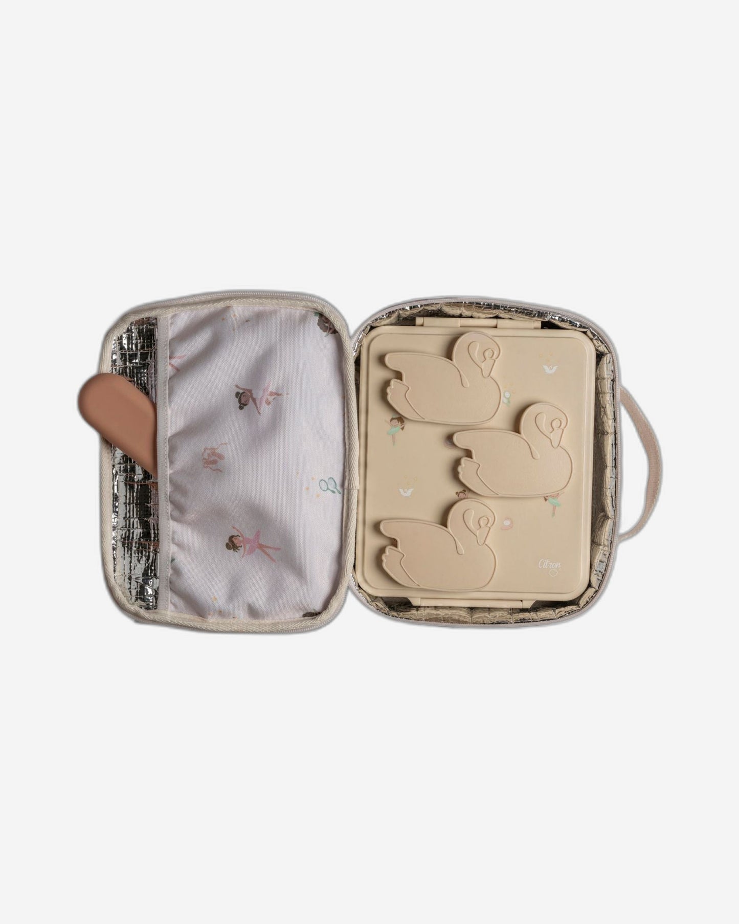 حقيبة غداء مربعة معزولة من سيترون باليرينا