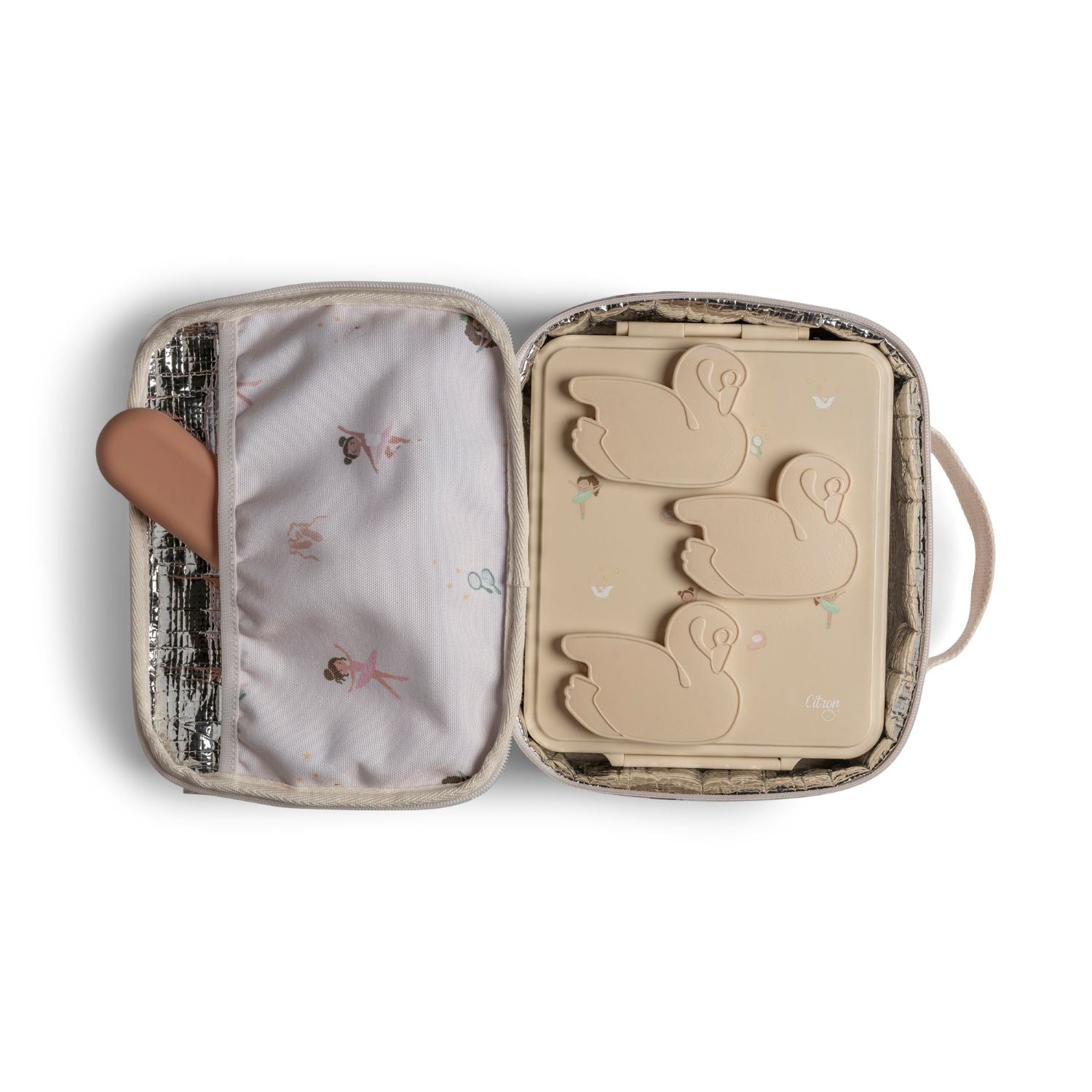 Citron Ballerina Insulated Square Lunchbag
