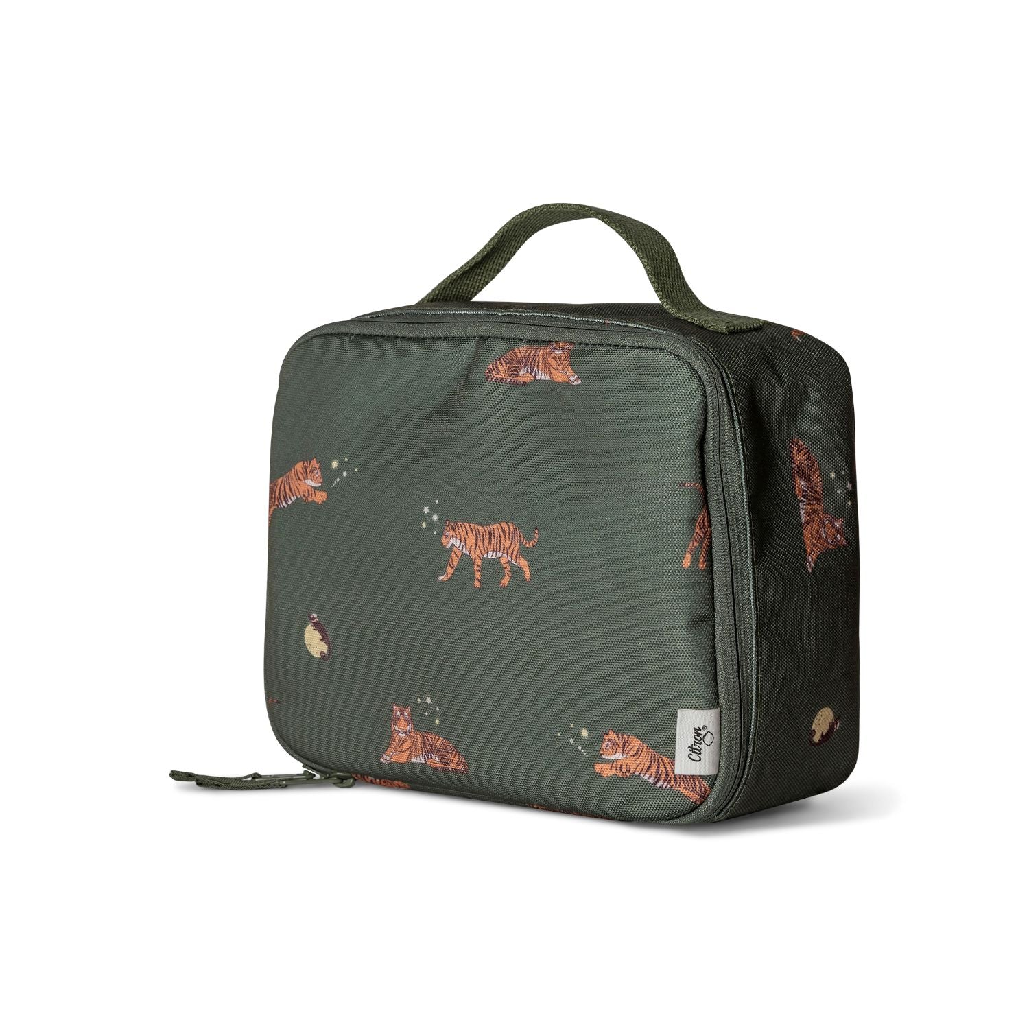 Citron Tiger Insulated Square Lunchbag