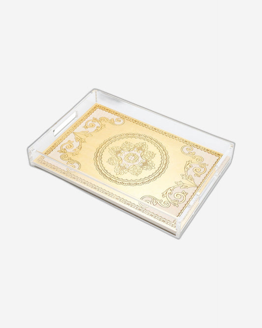 Sezzatini Elisei Oro Avario Medium Rect Tray With Handles - VE-275-4-3452