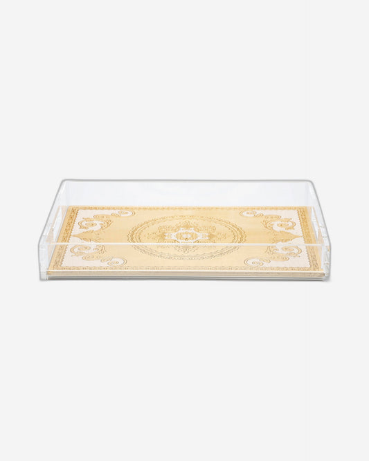Sezzatini Elisei Oro Avario Medium Rect Tray With Handles - VE-275-4-3452
