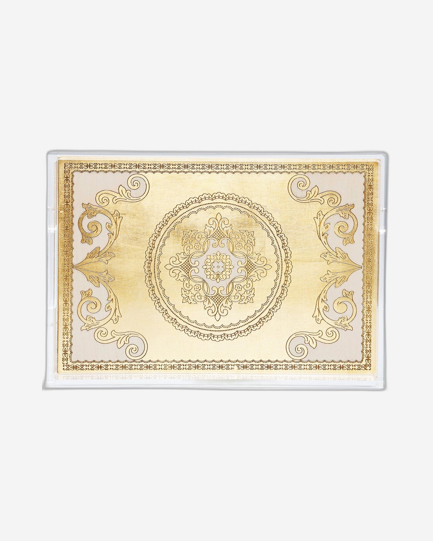 Sezzatini Elisei Oro Avario Medium Rect Tray With Handles - VE-275-4-3452