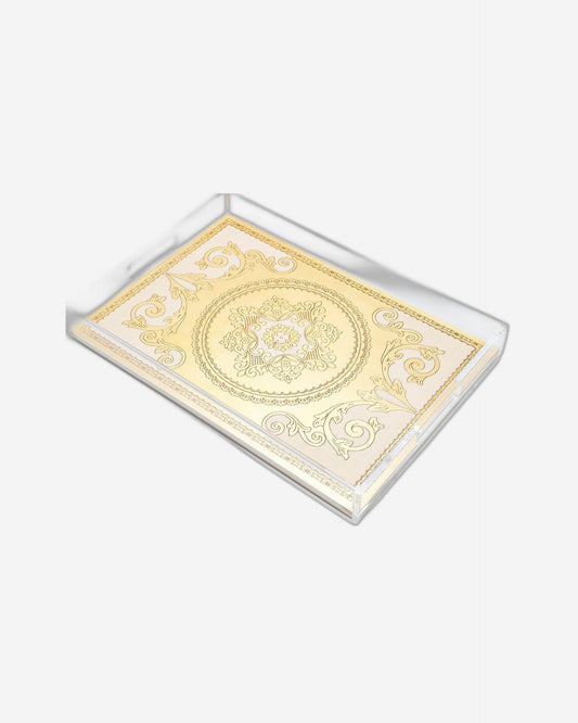 Sezzatini Elisei Oro Avario Large Rect Tray With Handles - VE-275-5-3452