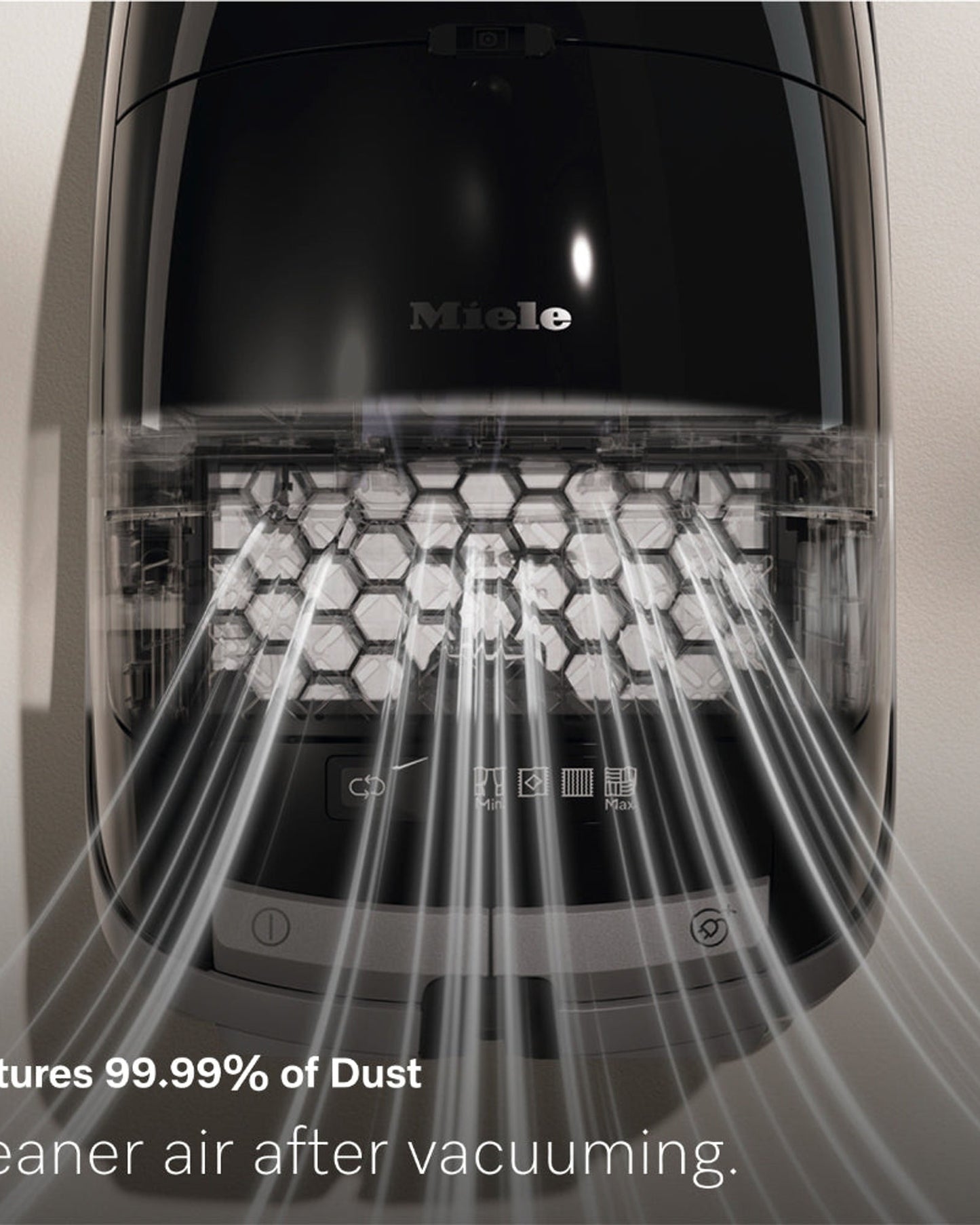 Miele Guard M1 Flex Bagged Cylinder Vacuum Cleaner with AirClean Filter, AllTeQ Universal Floorhead and Flexible Crevice Tool, LED Icon Display, in Nordic Blue