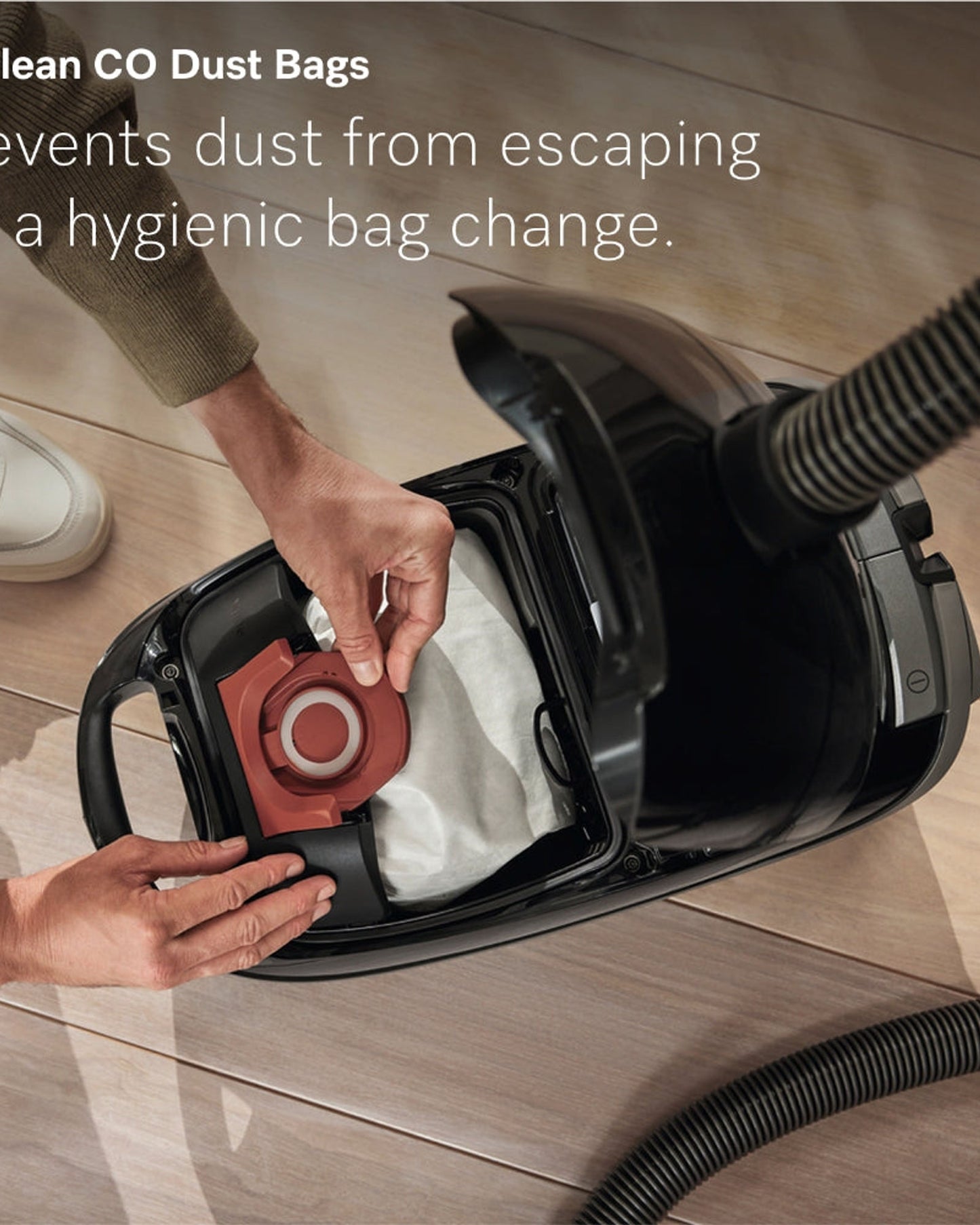 Miele Guard M1 Flex Bagged Cylinder Vacuum Cleaner with AirClean Filter, AllTeQ Universal Floorhead and Flexible Crevice Tool, LED Icon Display, in Nordic Blue