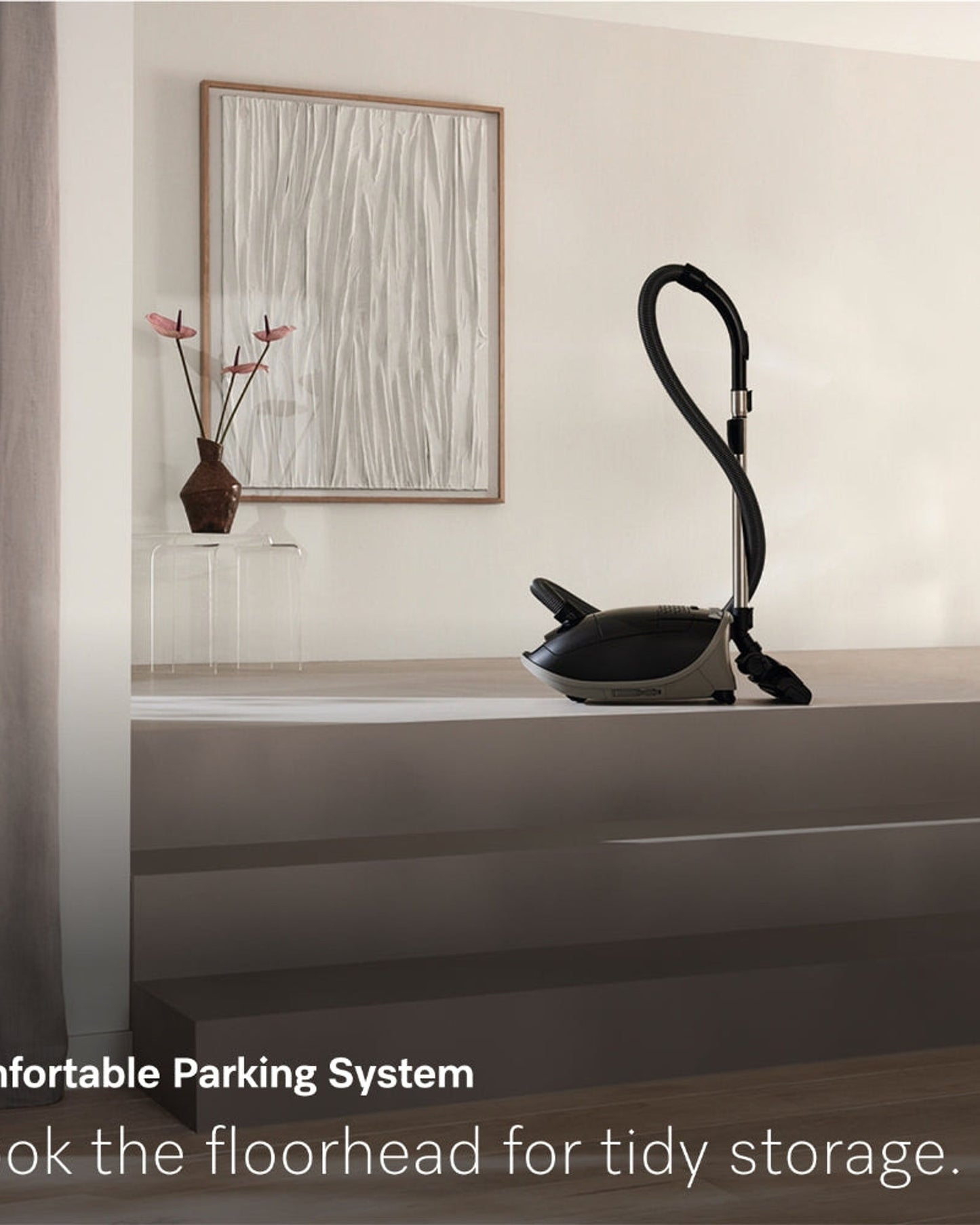 Miele Guard M1 Flex Bagged Cylinder Vacuum Cleaner with AirClean Filter, AllTeQ Universal Floorhead and Flexible Crevice Tool, LED Icon Display, in Nordic Blue