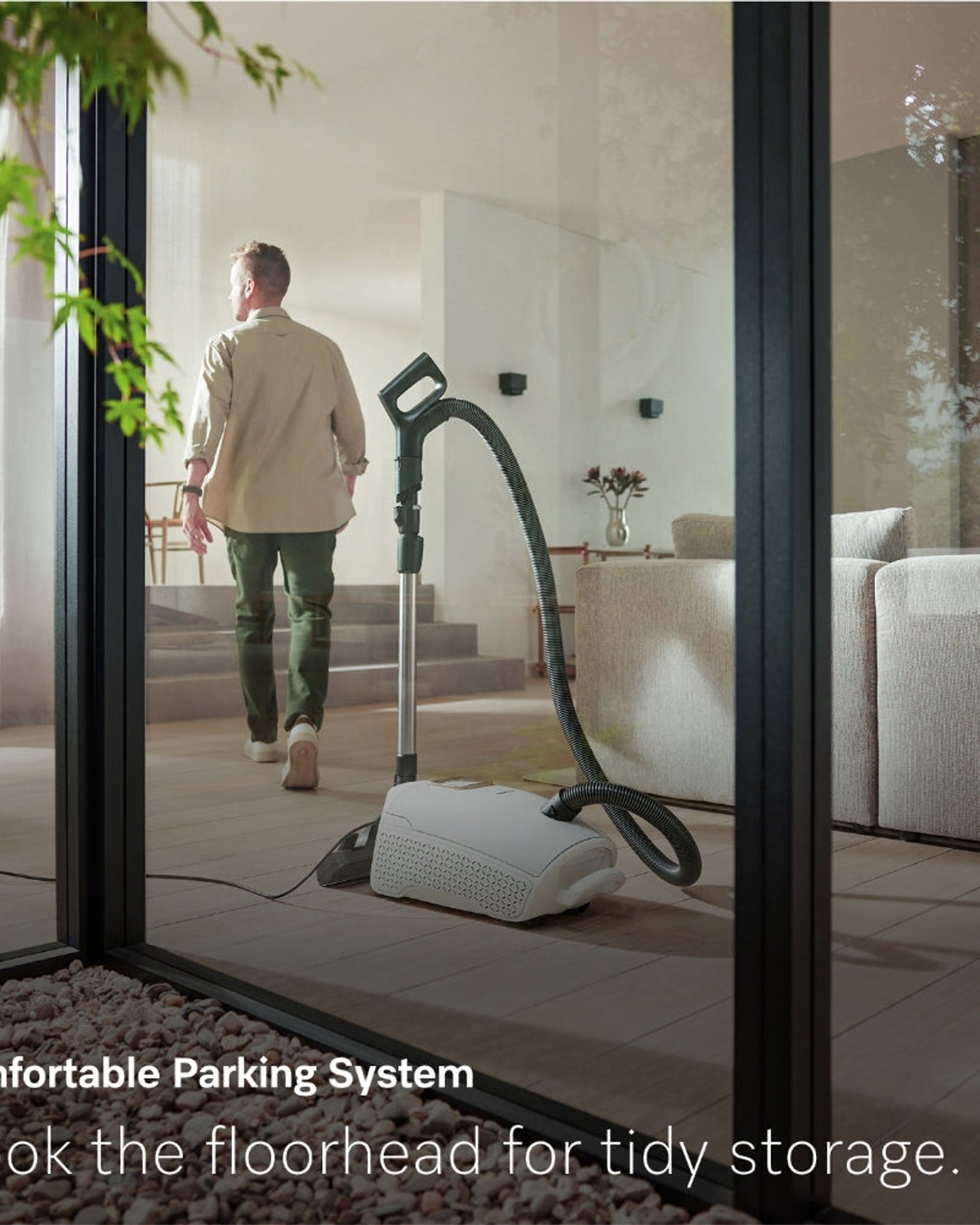 Miele Guard L1 Allergy Bagged Cylinder Vacuum Cleaner with Comfortable Handle Control, HEPA AirClean Filter, AllTeQ Universal Floorhead, LED Display Panel, in Brilliant White