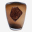 Dalian Glory Brown Vase With Glass Block -S