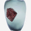 Dalian Glory Gray Vase With Glass Block -M