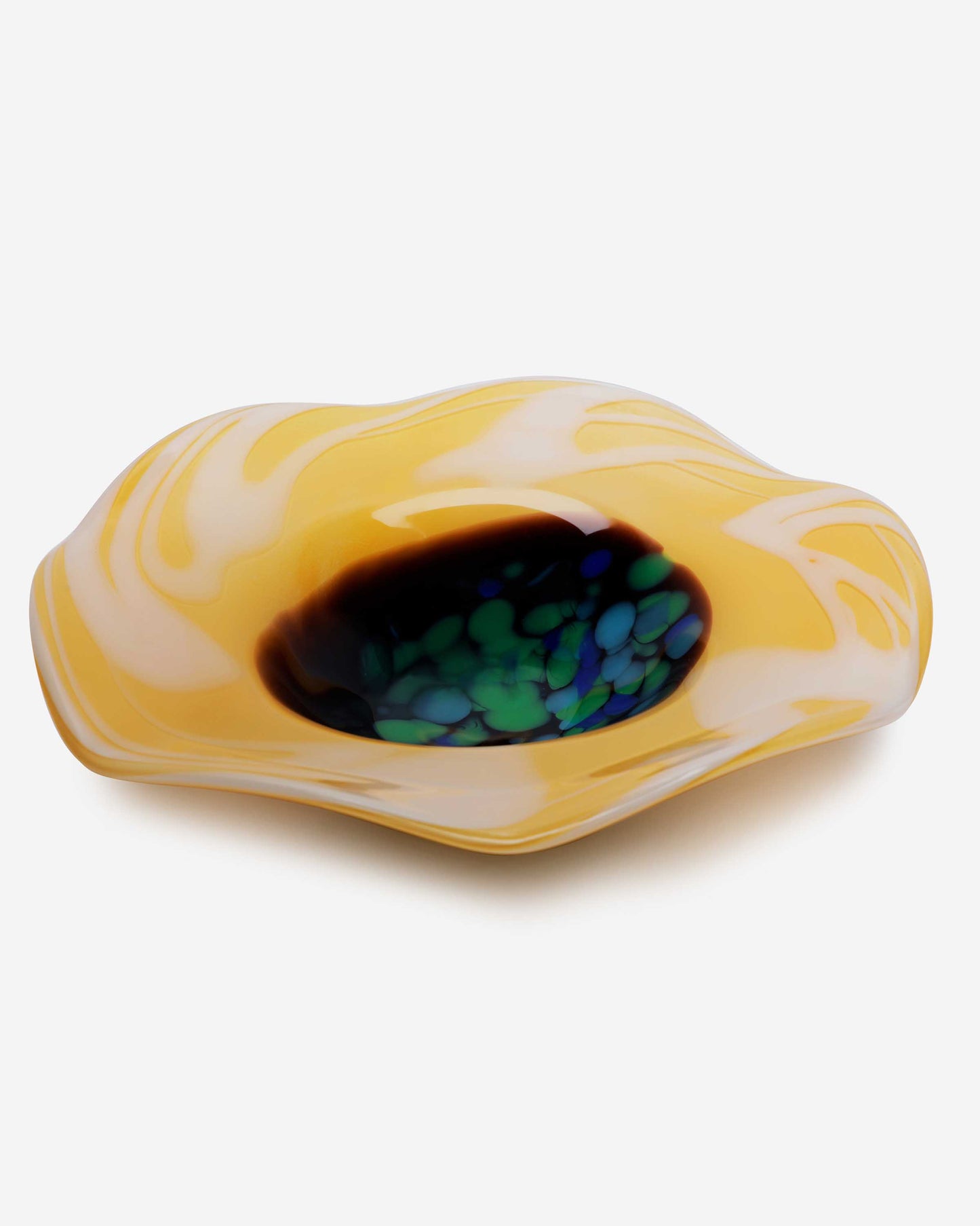Dalian Glory Amber Blossom Centerpiece - L( With Hot Joint Clear Base)