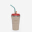 Insulated Coffee Cup 355ML with Steel Straw & Silicone Case
