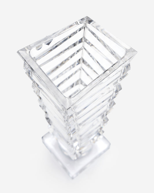 Bohemia Rocky Footed Vase Lead Crystal