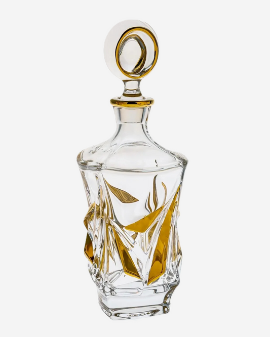 Princess Decanter Non Lead With Gold Lines Lead