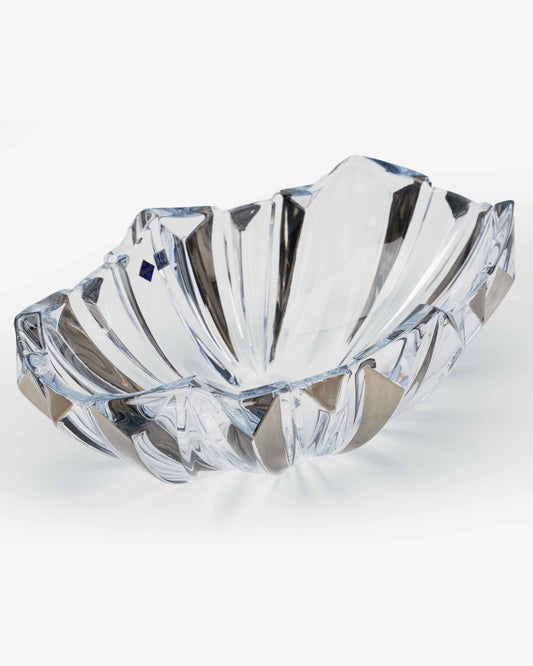 Bohemia Princess Oval Bowl With Platinum