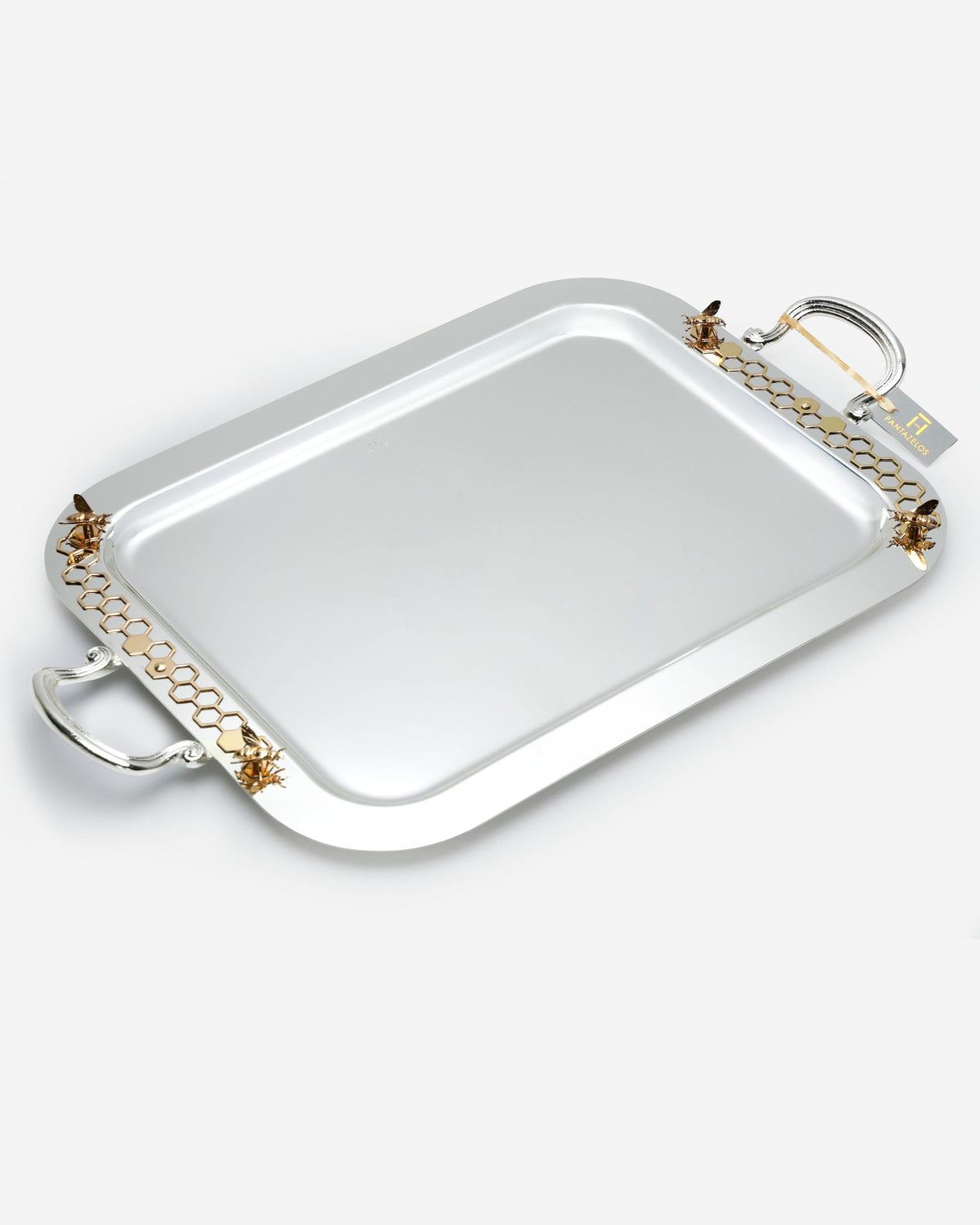 Pantazelos Honeybee Decorative Tray Double-Sided Bee Design with Handle - 43 × 33 cm