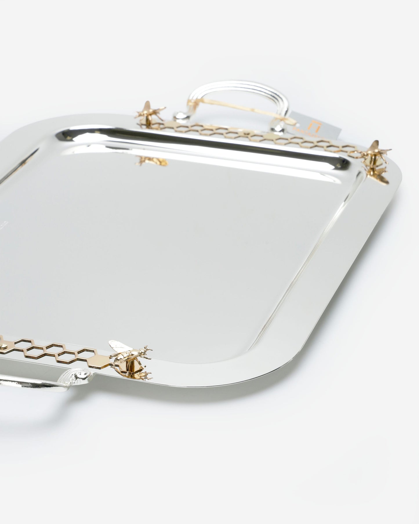 Pantazelos Honeybee Decorative Tray Double-Sided Bee Design with Handle - 43 × 33 cm
