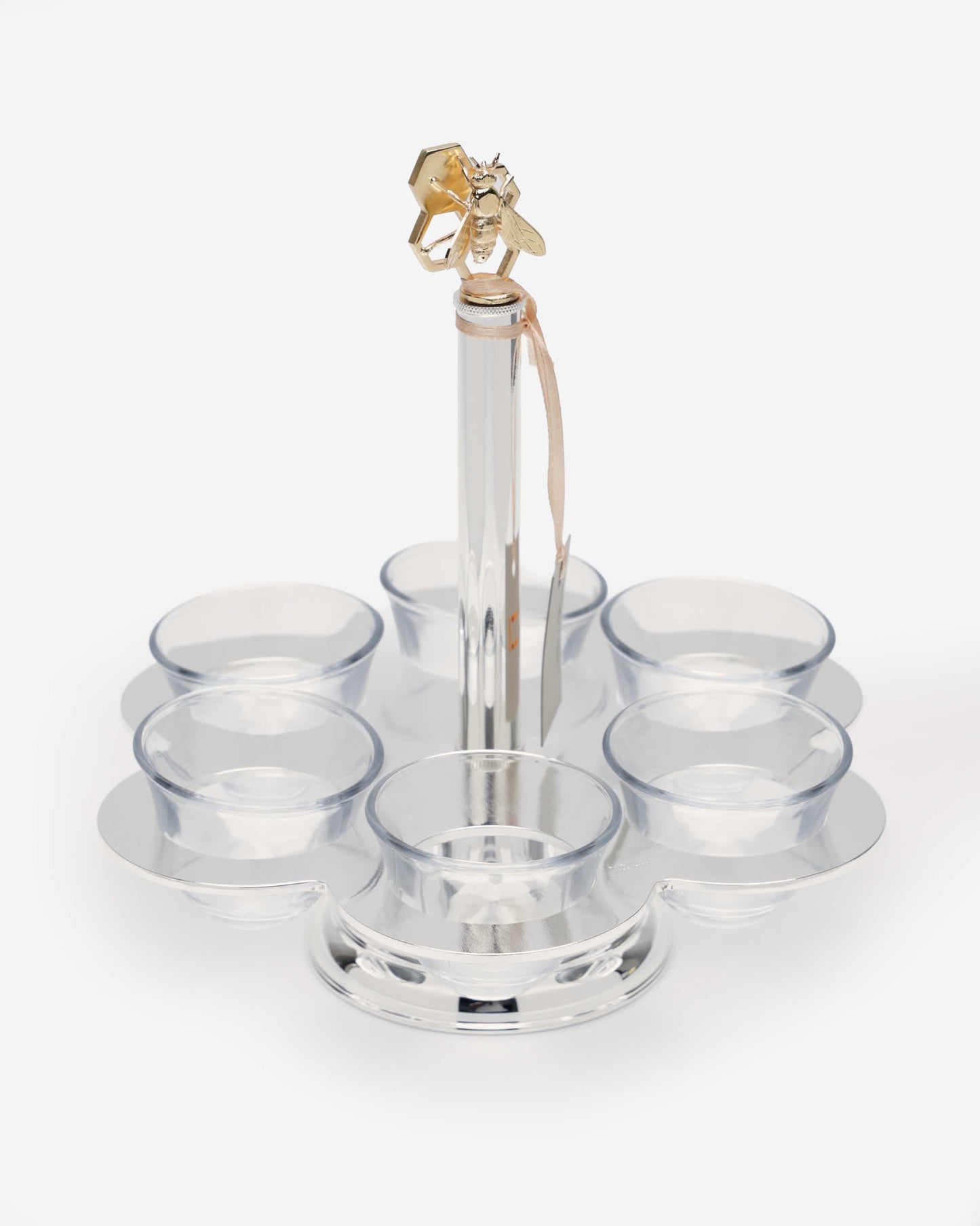Pantazelos Stand For 6 Arab.Cof Cups (Cups Included) With Honeybee Knob