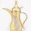 Pantazelos Dallah Thermos with Flow Decor, One-Side Decor, Butterfly Knob & Simple Handle