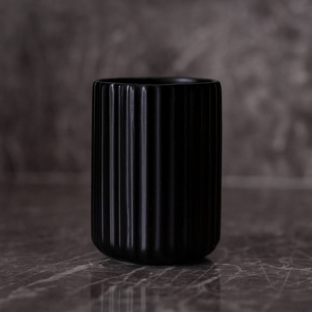 Nordico Designed Ceramic Coffee Mug Black Lines | Cup