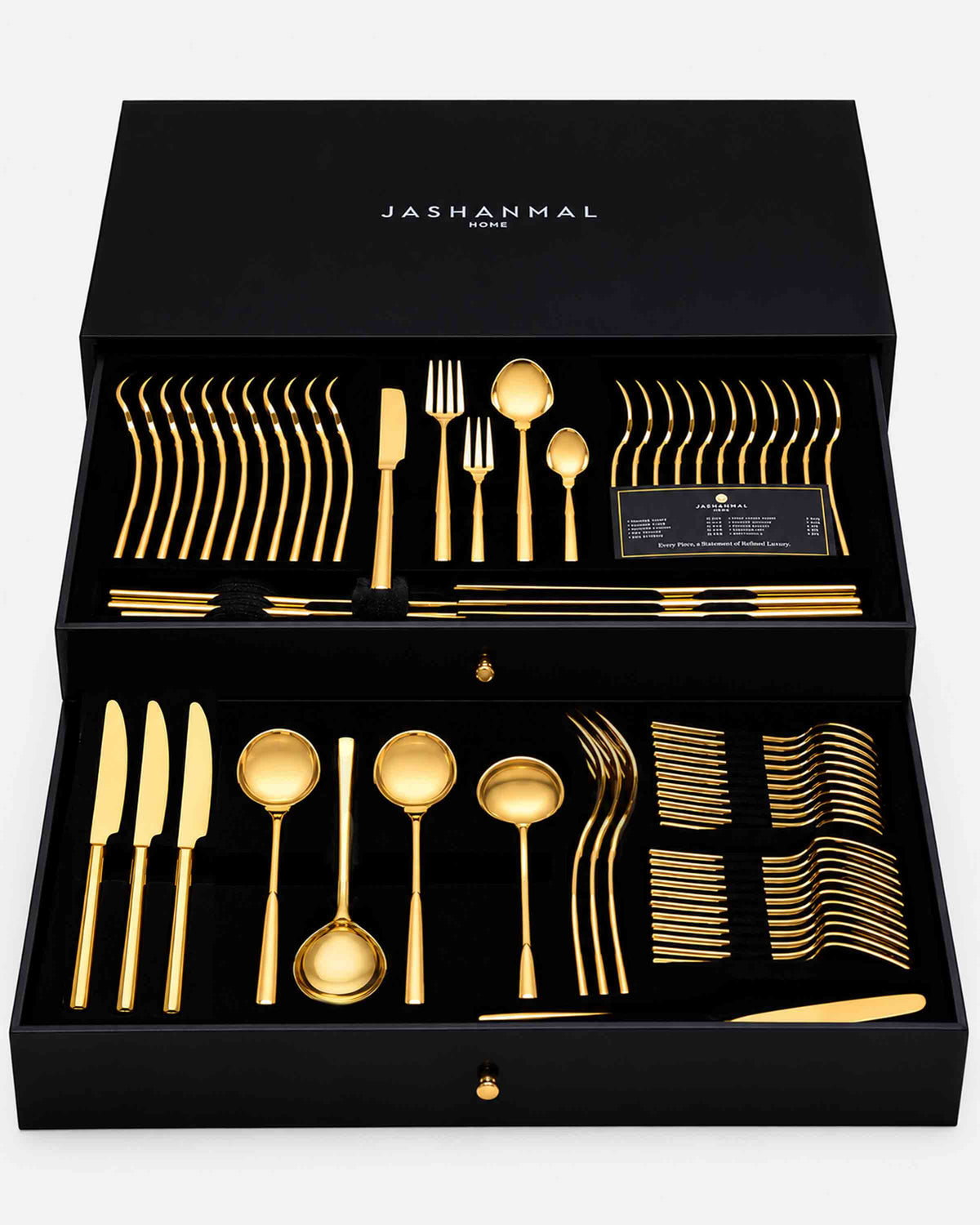 Jashanmal Home Zyra Gold 68 Pcs Cutlery Set