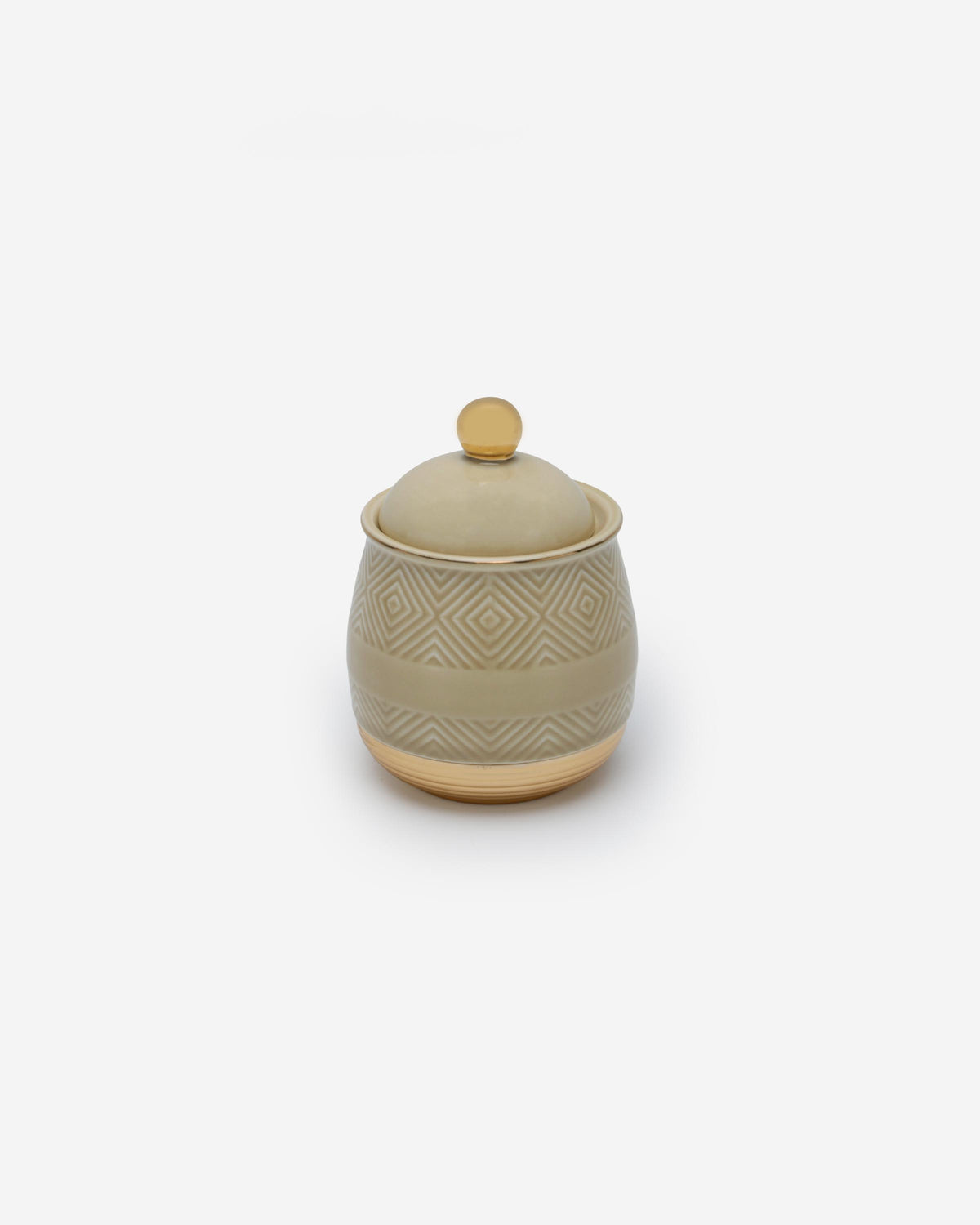 Shiny Gold Sugar Pot