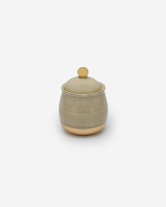 Shiny Gold Sugar Pot