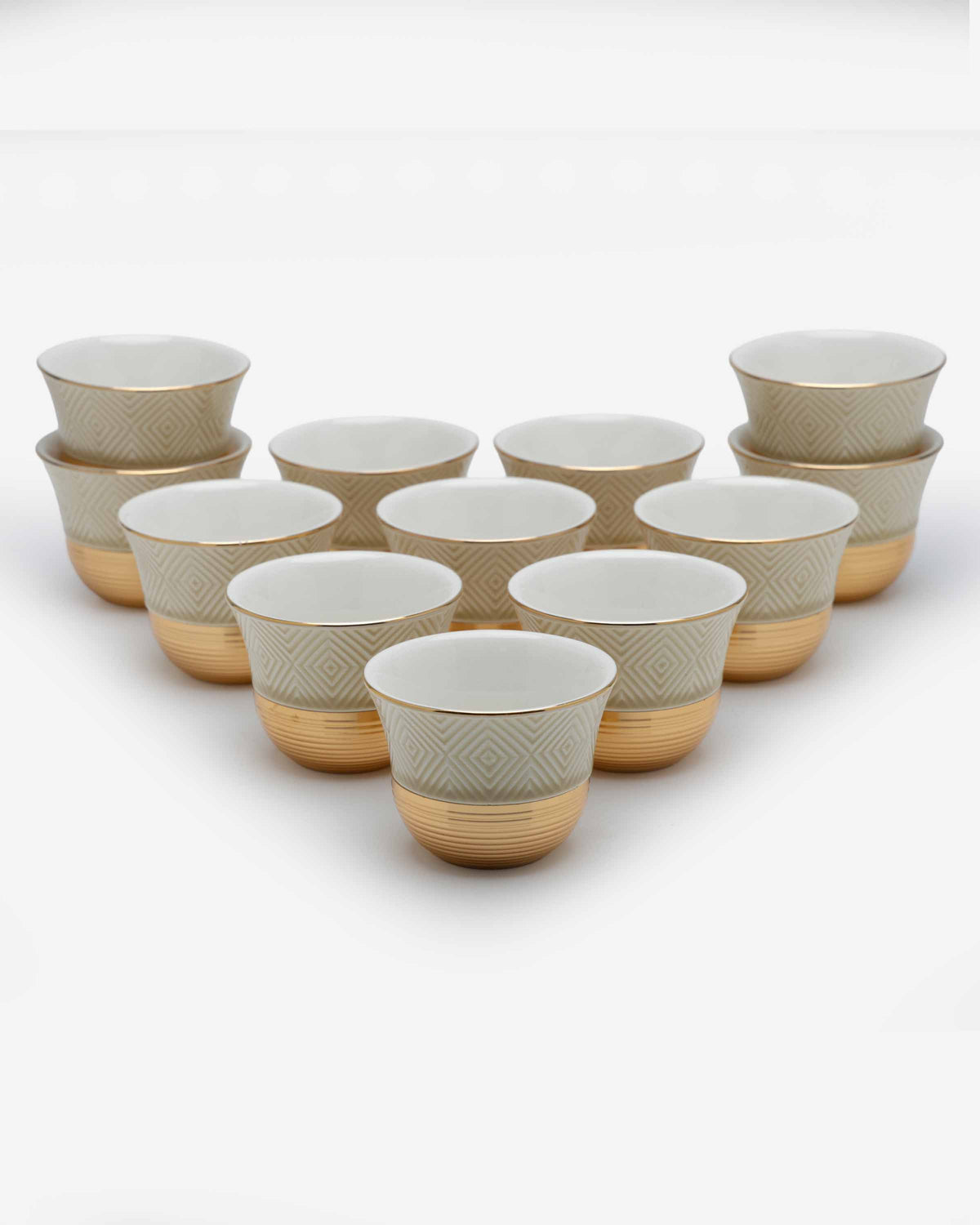 Shiny Gold Cawa Cups - Set of 12