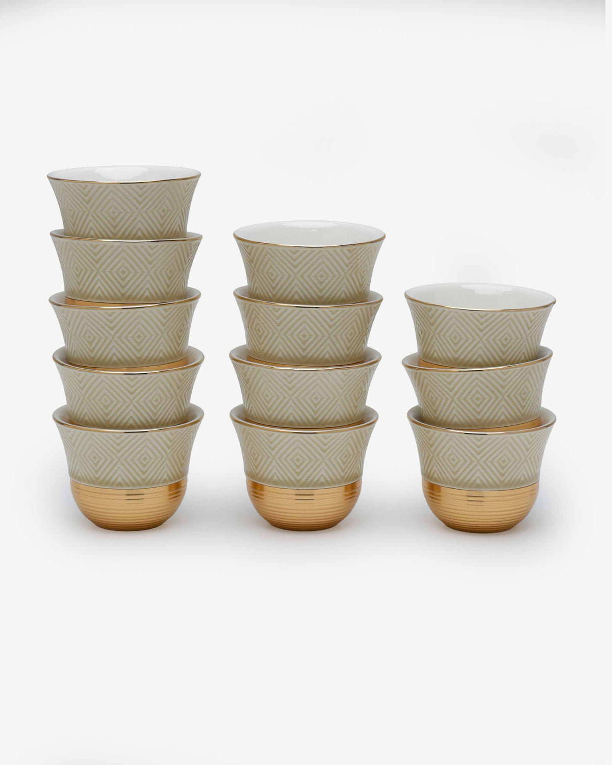 Shiny Gold Cawa Cups - Set of 12