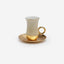 Shiny Gold Cups & Saucers - Set of 12