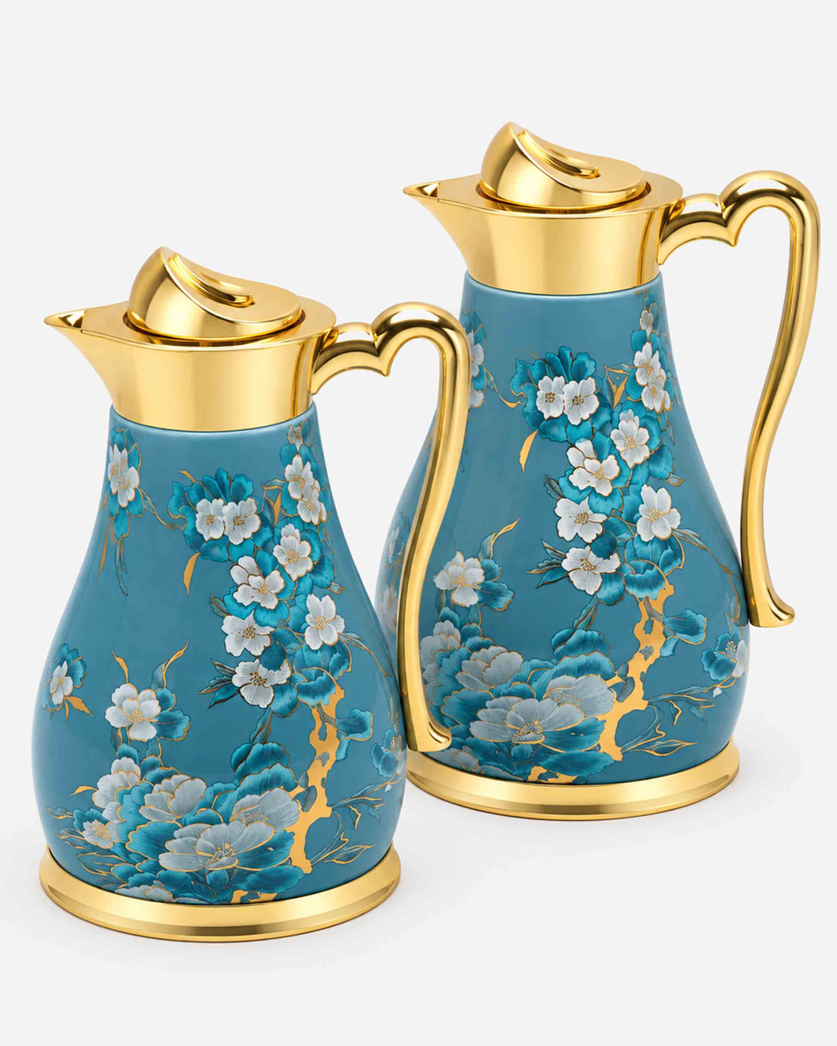 Shiny Gold Flask -207A -Set Of 2