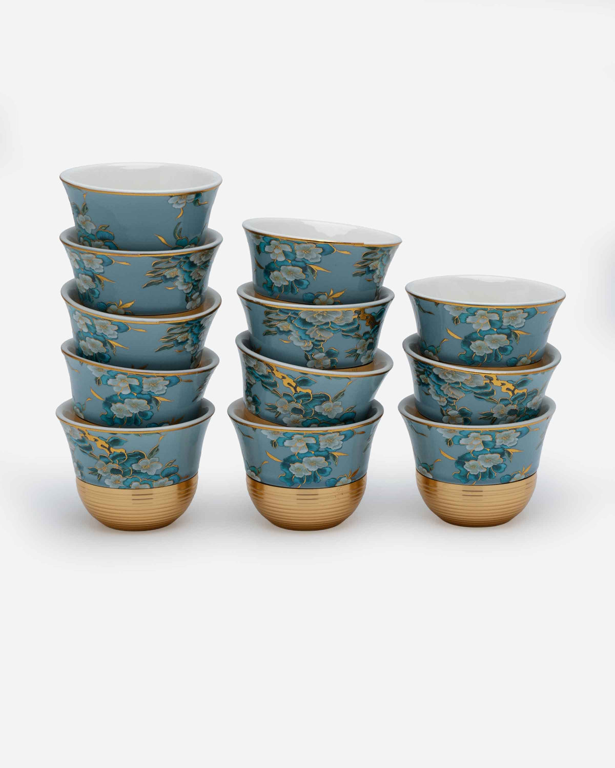 Shiny Gold Cawa Cups 207A - Set of 12