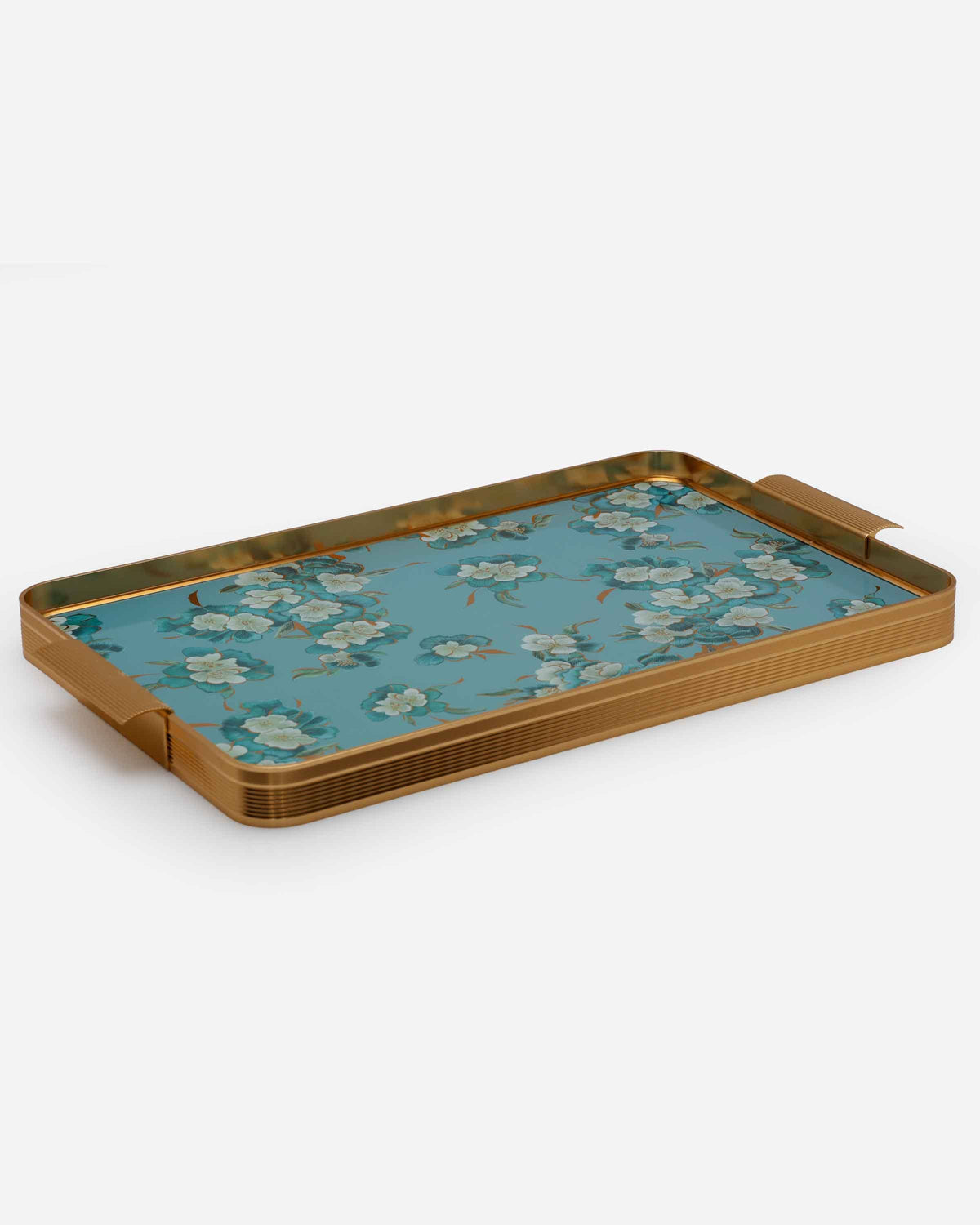 Shiny Gold Tempered Glass Tray-207A