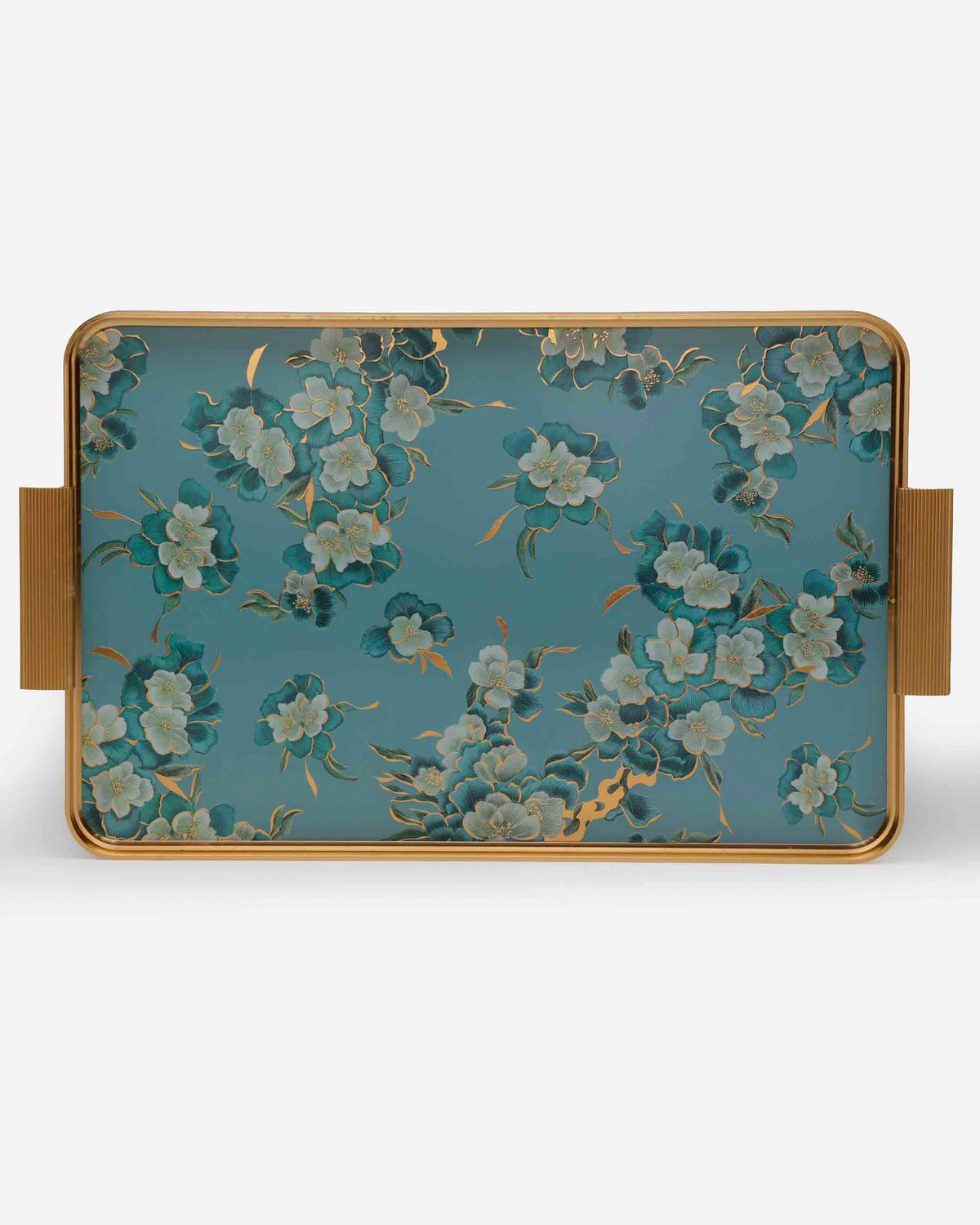 Shiny Gold Tempered Glass Tray-207A