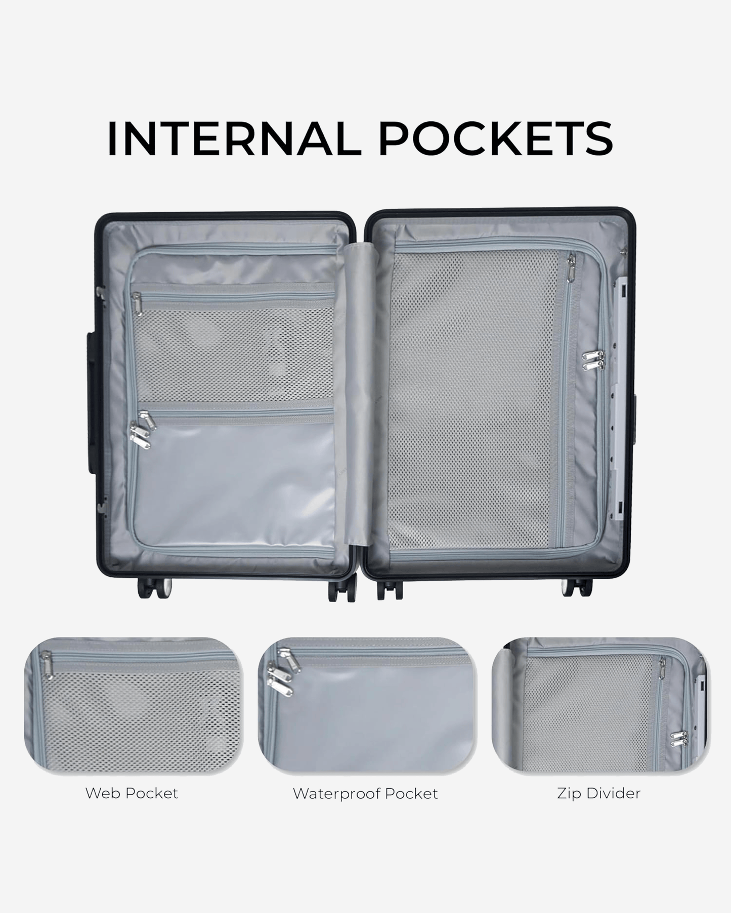 MiaMily Suitcase with Seat - Mist Grey