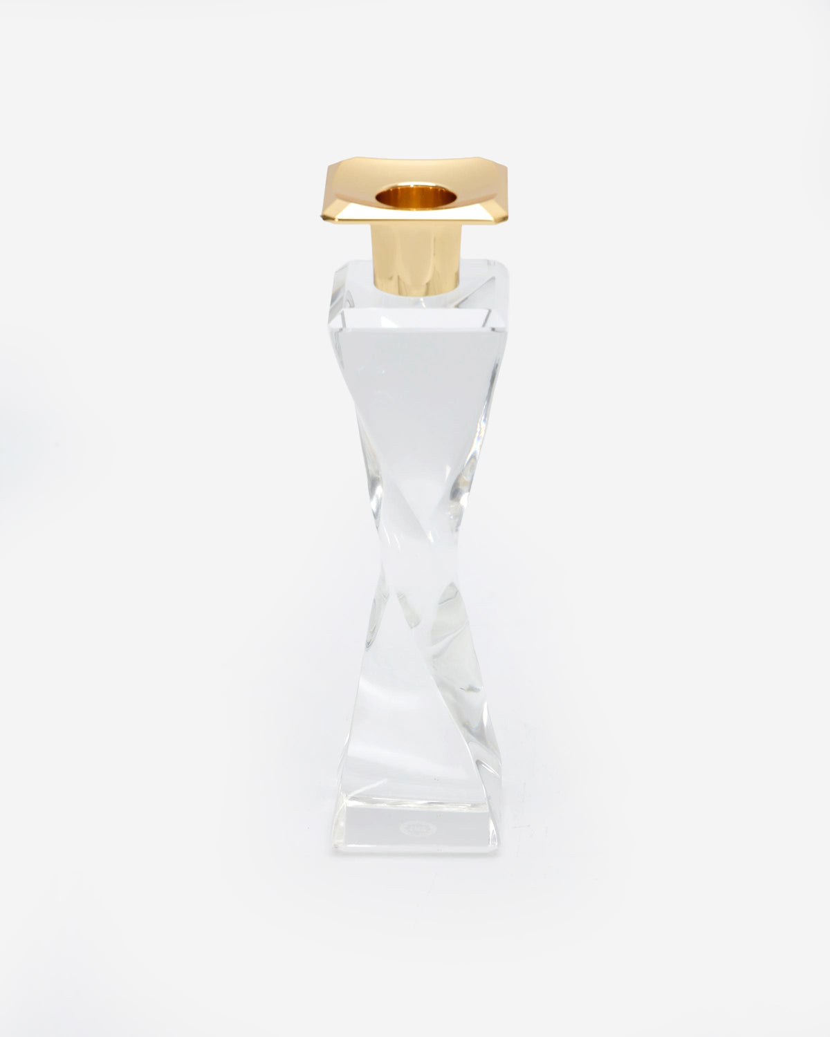 K9 Crystal Twist Taper Candle Holder