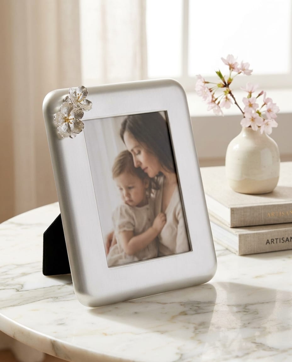 Winko Silver Plum Blossom Deco Photo Frame