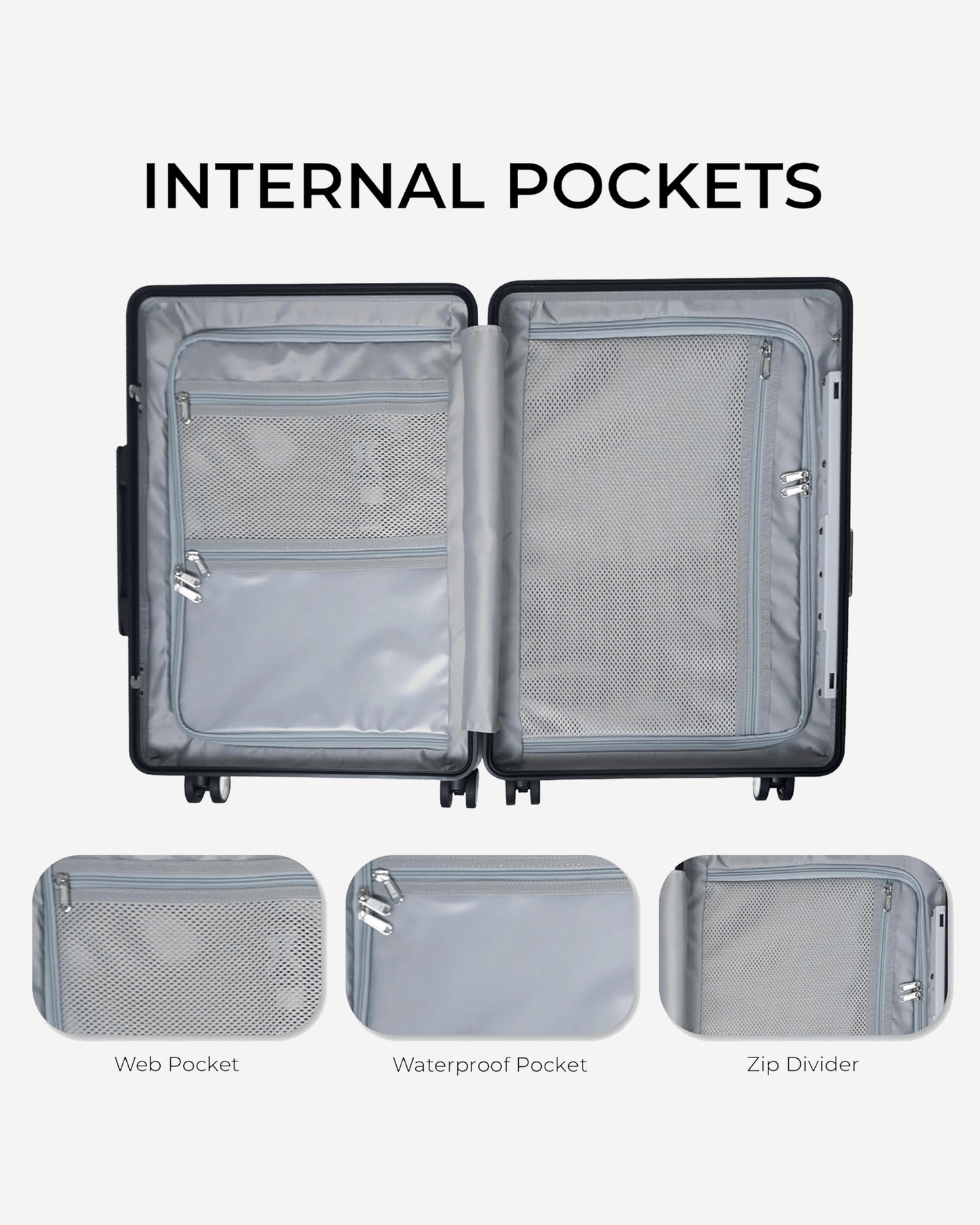 MiaMily Suitcase with Seat - Charcoal Grey