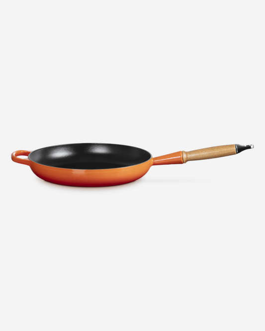Signature Wooden Handle Frying Pan 28cm Flame