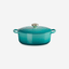 Le Creuset Signature Oval Casserole/Oven 27Cm Bleu Riviera L.Gold Knob 4.1L
