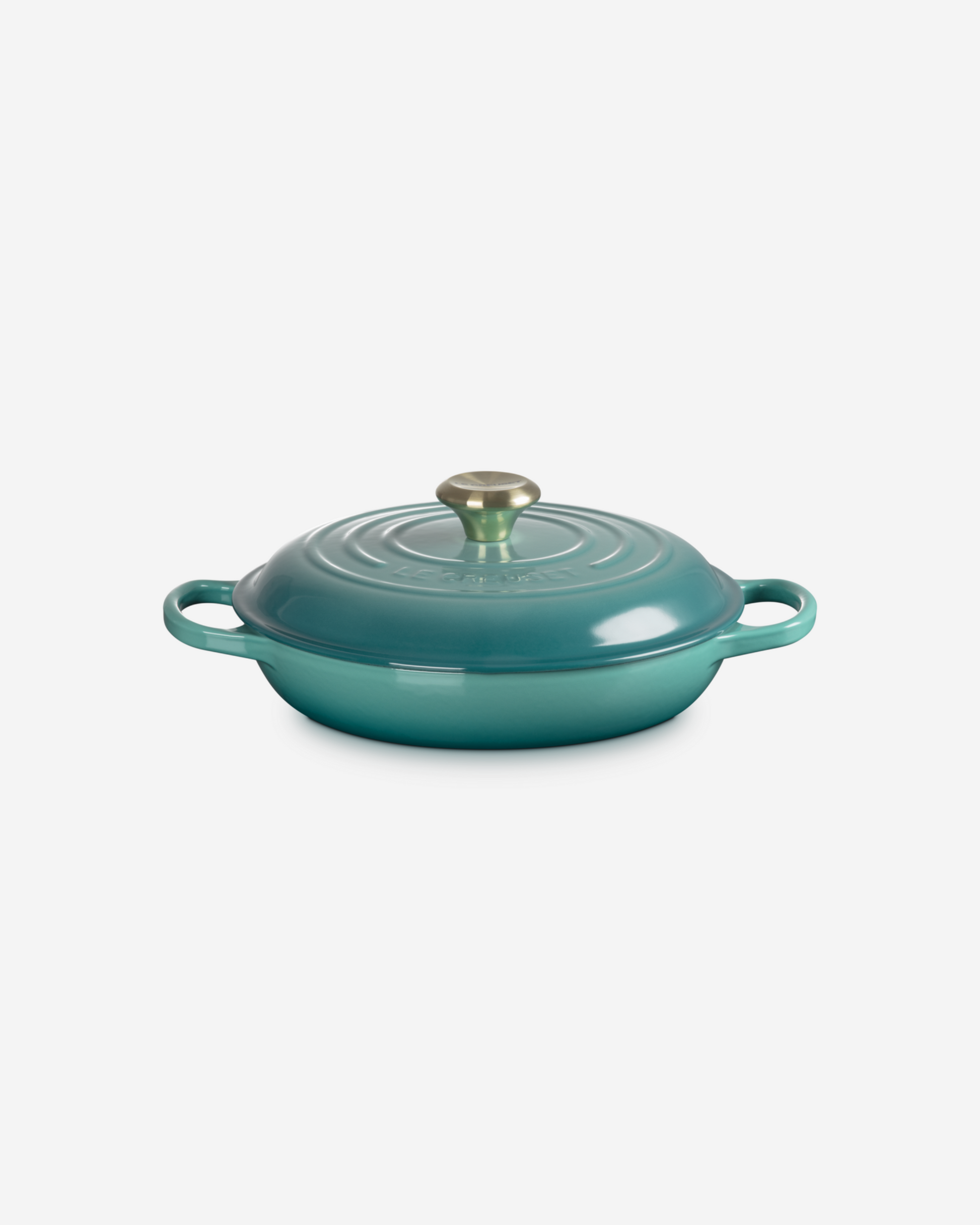 Signature Sh.Casserole/Braiser 30Cm Bleu Riviera L.Gold Knob 3.5L