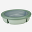 Mepal Cirqula Round 3-Compartment Bowl Set Nordic Sage