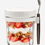 Cuisine Art Overnight Oats Jar with Spoon Clear & White – 475ml