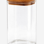 Cuisine Art Glass Storage Jar with Bamboo Lid – 1020ml