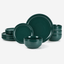 Cuisine Art NAF 12-Piece Stoneware Dinner Set Dark Green