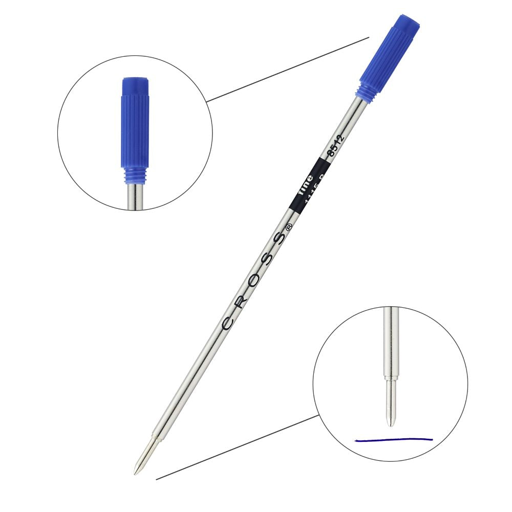 Cross Ballpoint Pen Refill - Blue - Fine - Single Pack 8512